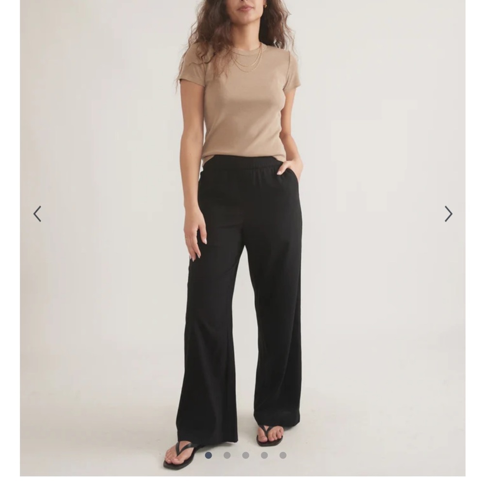 Marine Layer Allison Black Trouser Pant